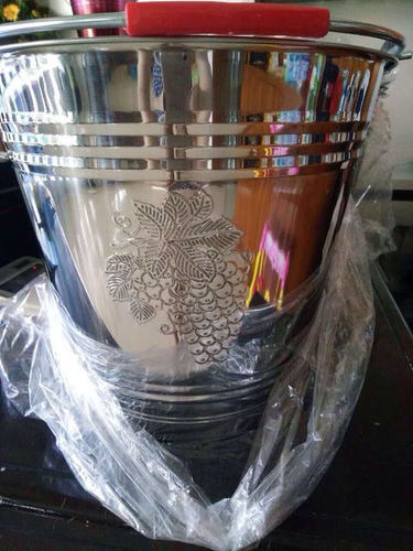 S.S BUCKET With Grape Designs S.S BUCKET With Grape Designs
