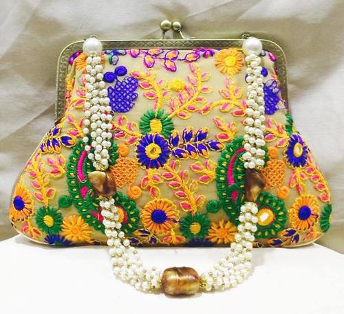 Handmade Pearl Potli Bag Handmade Pearl Potli Bag