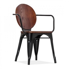 Wooden Back Iron Chair Wooden Back Iron Chair