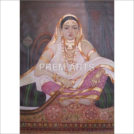 Lady Potrait Oil Painting on Canvas Lady Potrait Oil Painting on Canvas