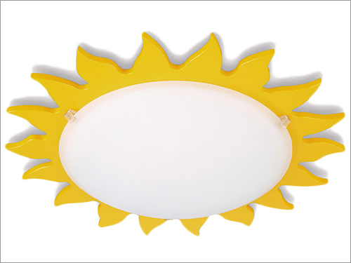 Bright Yellow Sunburst Philips Ceiling Lamp Bright Yellow Sunburst Philips Ceiling Lamp