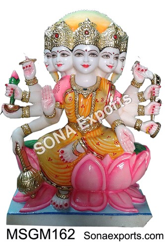 Marble Gayatri Moorti statue Marble Gayatri Moorti statue