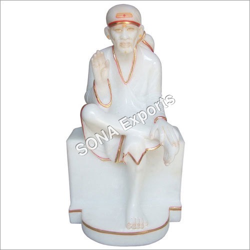 Pure white marble Saibaba Statue Pure white marble Saibaba Statue