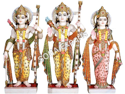Exquisite Ram Darbar Statue from marble Exquisite Ram Darbar Statue from marble