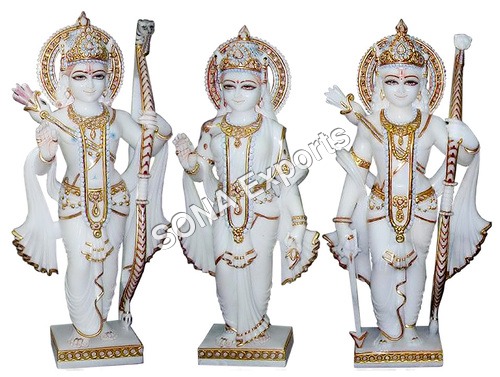 White Sangmarmar Ram Darbar murti statue White Sangmarmar Ram Darbar murti statue