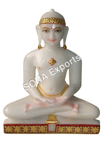 Marble Mahaveer Swami Statue Marble Mahaveer Swami Statue