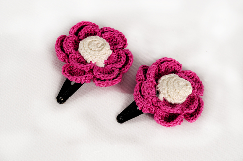 Crochet Hair Clips Crochet Hair Clips