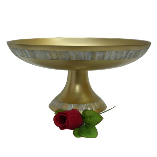 Aluminium Bowl Colored with MOP Inlaid Aluminium Bowl Colored with MOP Inlaid