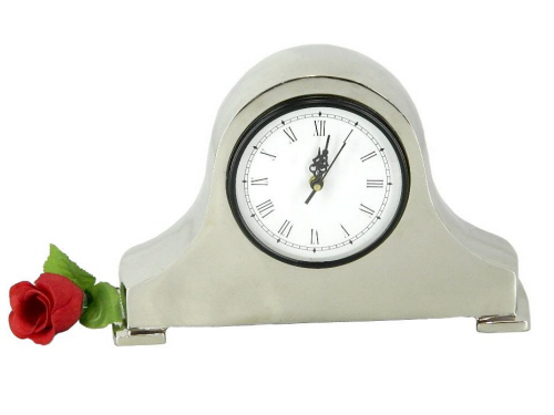 Aluminium Clock Shiny Nickel Plated Aluminium Clock Shiny Nickel Plated
