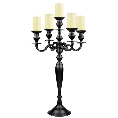Aluminium Candelabra Black Aluminium Candelabra Black