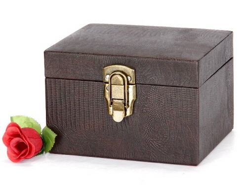 Wooden Box Croco Leather Wooden Box Croco Leather