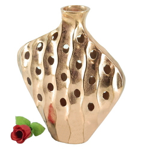 Aluminium Vase Rosegold Plated Aluminium Vase Rosegold Plated