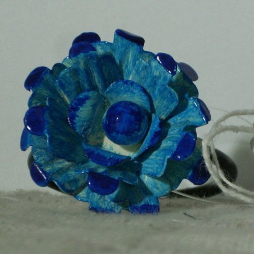 Iron Napkin Ring Blue Flower Iron Napkin Ring Blue Flower