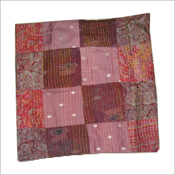 Kantha Silk Cushion Cover Kantha Silk Cushion Cover