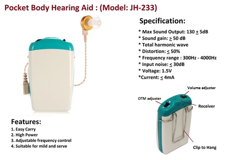 Pocket Body Hearing Aid Pocket Body Hearing Aid