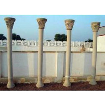 Beige sandstone column Beige sandstone column