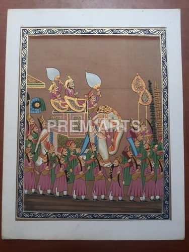 Royal Procession Painting on Clothe Royal Procession Painting on Clothe