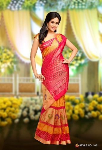 Pure Silk Handloom sarees -1051 Pure Silk Handloom sarees -1051