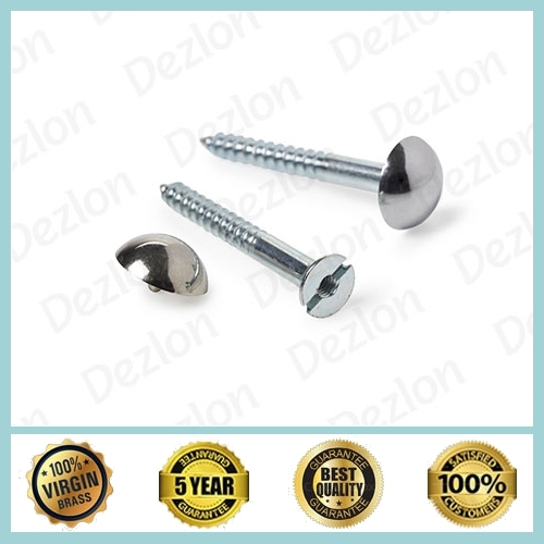 Mirror Screw with Brass Cap Mirror Screw with Brass Cap
