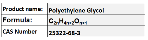 Polyethylene Glycol Polyethylene Glycol