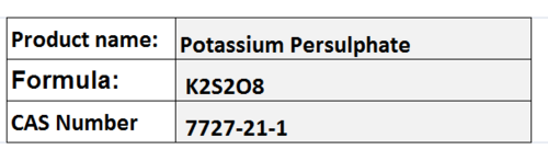 Potassium Persulphate Potassium Persulphate