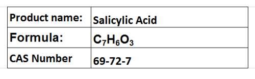 Salicylic Acid Salicylic Acid