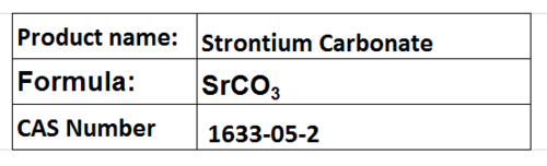 Strontium Carbonate Strontium Carbonate