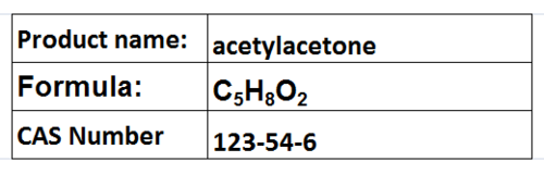 acetylacetone acetylacetone