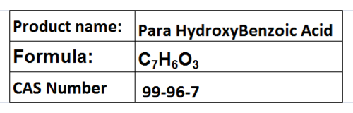 Para HydroxyBenzoic Acid Para HydroxyBenzoic Acid