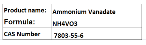 Ammonium Vanadate Ammonium Vanadate