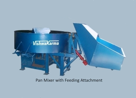 Pan Mixer With Feeding Attachment Pan Mixer With Feeding Attachment