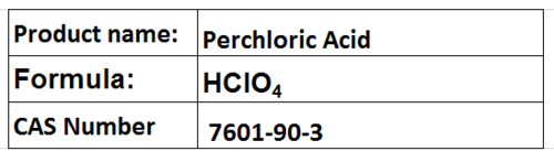 Perchloric Acid Perchloric Acid