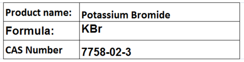 Potassium Bromide Potassium Bromide