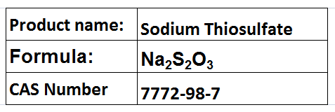 Sodium Thiosulfate Sodium Thiosulfate