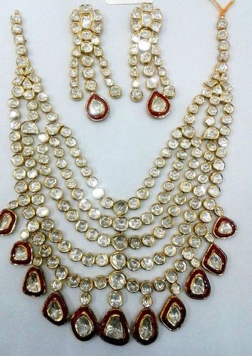 Diamond Polki Nacklace Set Diamond Polki Nacklace Set