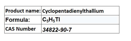 Cyclopentadienylthallium Cyclopentadienylthallium