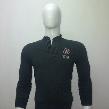 Henley Style Casual T-Shirt Henley Style Casual T-Shirt