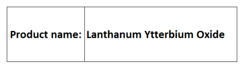 Lanthanum Ytterbium Oxide Lanthanum Ytterbium Oxide