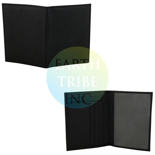 Leather Black Passport Cover Leather Black Passport Cover