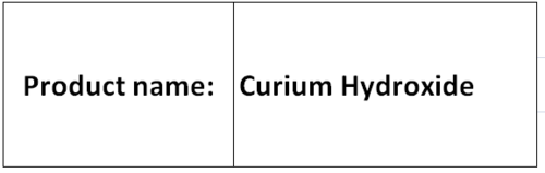 Curium Hydroxide Curium Hydroxide