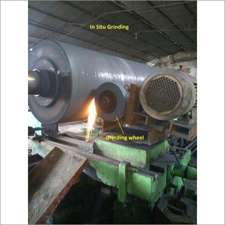 In Situ Grinding & Super Polishing On Paper Mill Cylinder In Situ Grinding & Super Polishing On Paper Mill Cylinder
