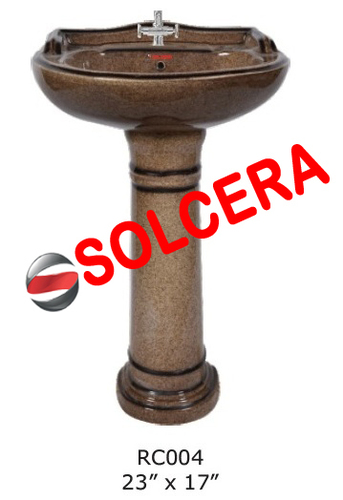 RUSTIC PEDESTAL BASIN RUSTIC PEDESTAL BASIN