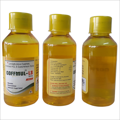 Levosalbutamol 1 mg + Ambroxol 30 mg + Guaiphenasin 50 mg Syrup Levosalbutamol 1 mg + Ambroxol 30 mg + Guaiphenasin 50 mg Syrup