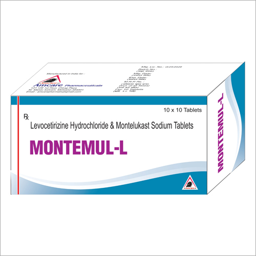 Levocetrizine 5 mg + Montelukast Sodium 10 mg Tablets Levocetrizine 5 mg + Montelukast Sodium 10 mg Tablets