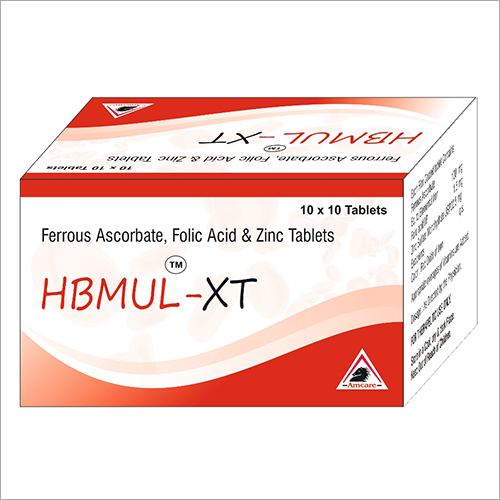 Ferrous Ascorbate 100 mg + Folic Acid 1.5 mg + Zinc 22.5 mg Tablets Ferrous Ascorbate 100 mg + Folic Acid 1.5 mg + Zinc 22.5 mg Tablets