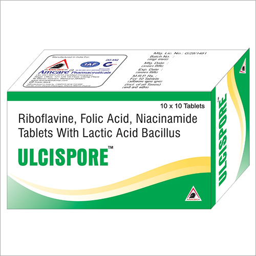 Riboflavin 10 mg+ Niacinamide 100 mg + Folic Acid 1 Riboflavin 10 mg+ Niacinamide 100 mg + Folic Acid 1