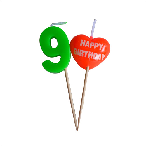 Candle Digit Toothpick Heart Candle Digit Toothpick Heart