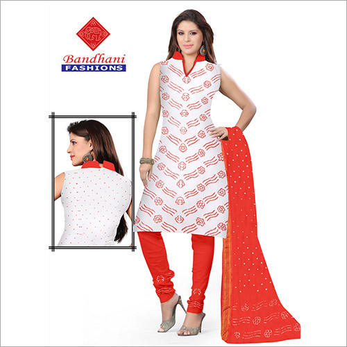 Bandhani Ladies Designer Cotton Dress Material Bandhani Ladies Designer Cotton Dress Material
