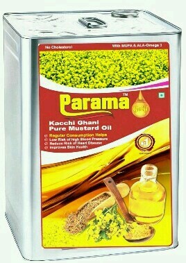 Kachi Ghani Pure Mustard Oil 15 kg Tin Kachi Ghani Pure Mustard Oil 15 kg Tin