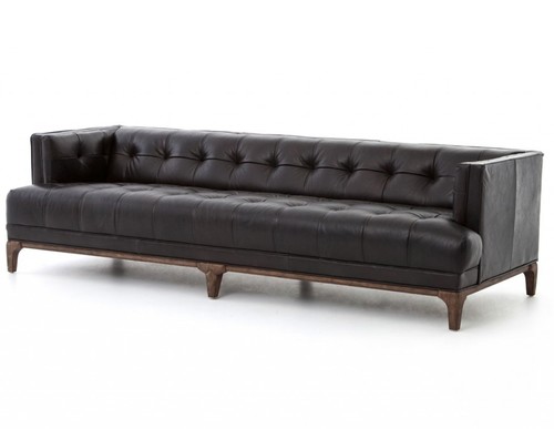 Black Leather 3 Seater Chesterfield Sofa Black Leather 3 Seater Chesterfield Sofa